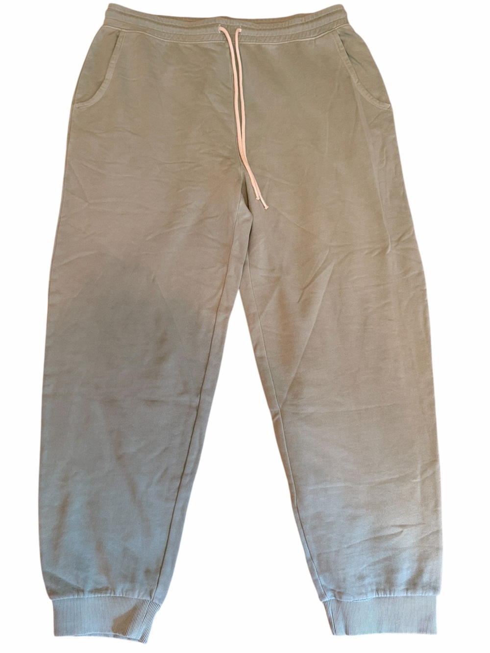 P'Tula Pastel Teal Cotton Fleece Drawstring Jogger Pants XXL